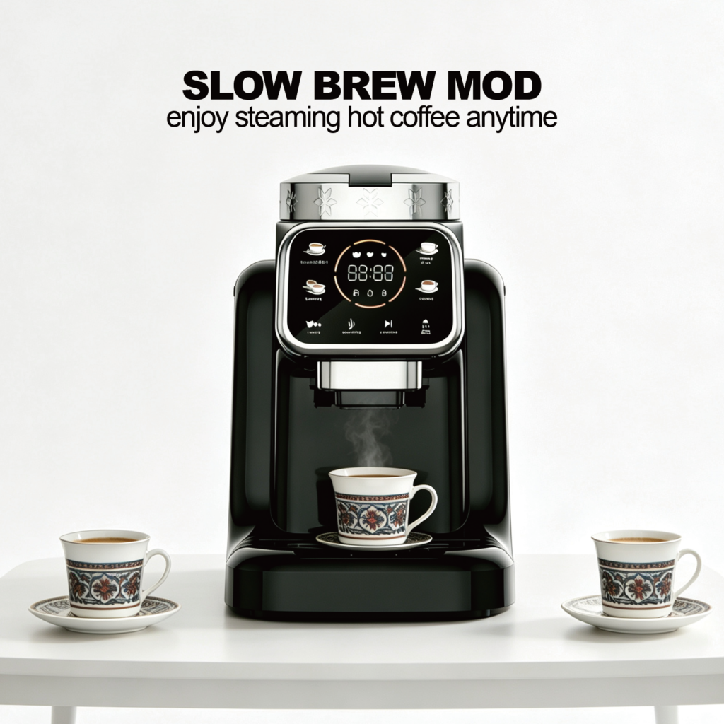 Multi-functional Turkish coffee maker with milk frothing capability