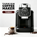 Turkish coffee machine with a capacity of 1000ML, featuring an anti-drip system and an easy-to-use design, suitable for home coffee brewing