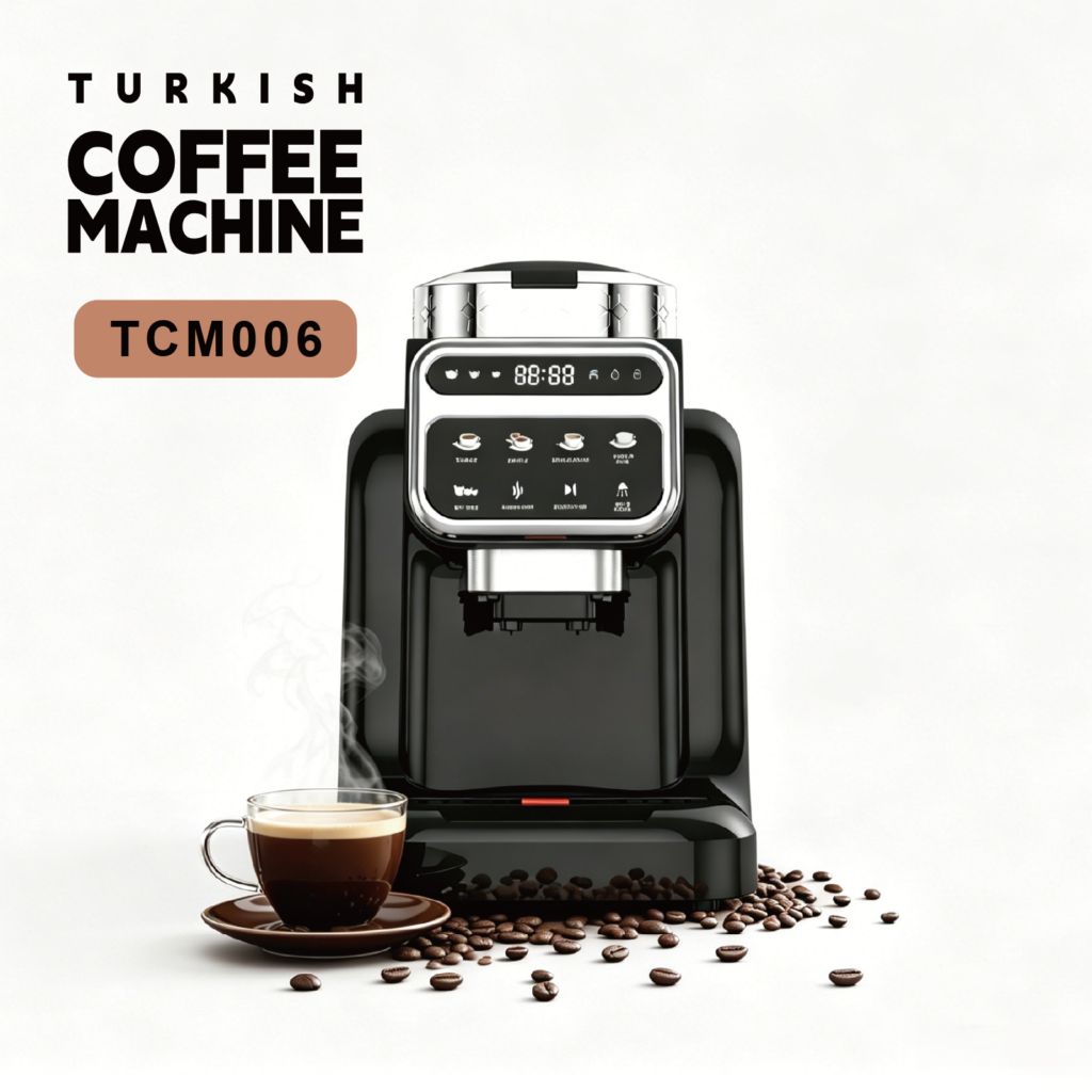 Multi-functional Turkish coffee maker with milk frothing capability
