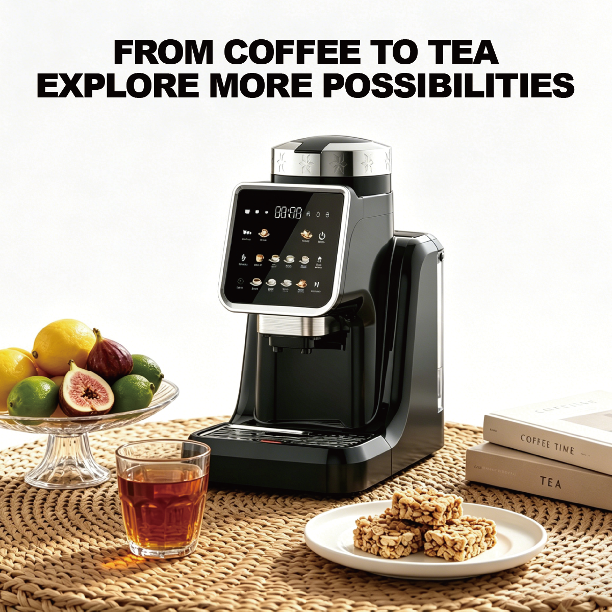 Multi-functional Turkish coffee maker with milk frothing capability