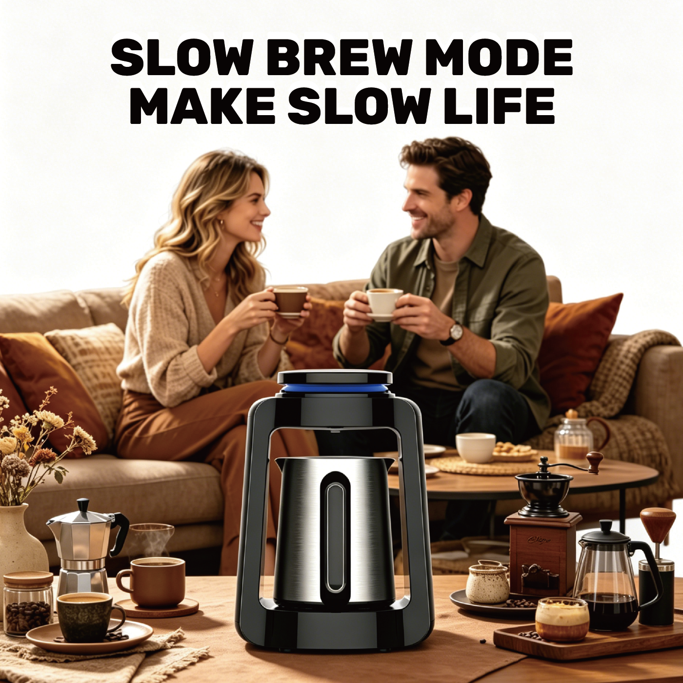 Factory Wholesale Smart Coffee Machine Anti-Overflow Turkish Coffee Machine Multi-Functional Coffee Machine
