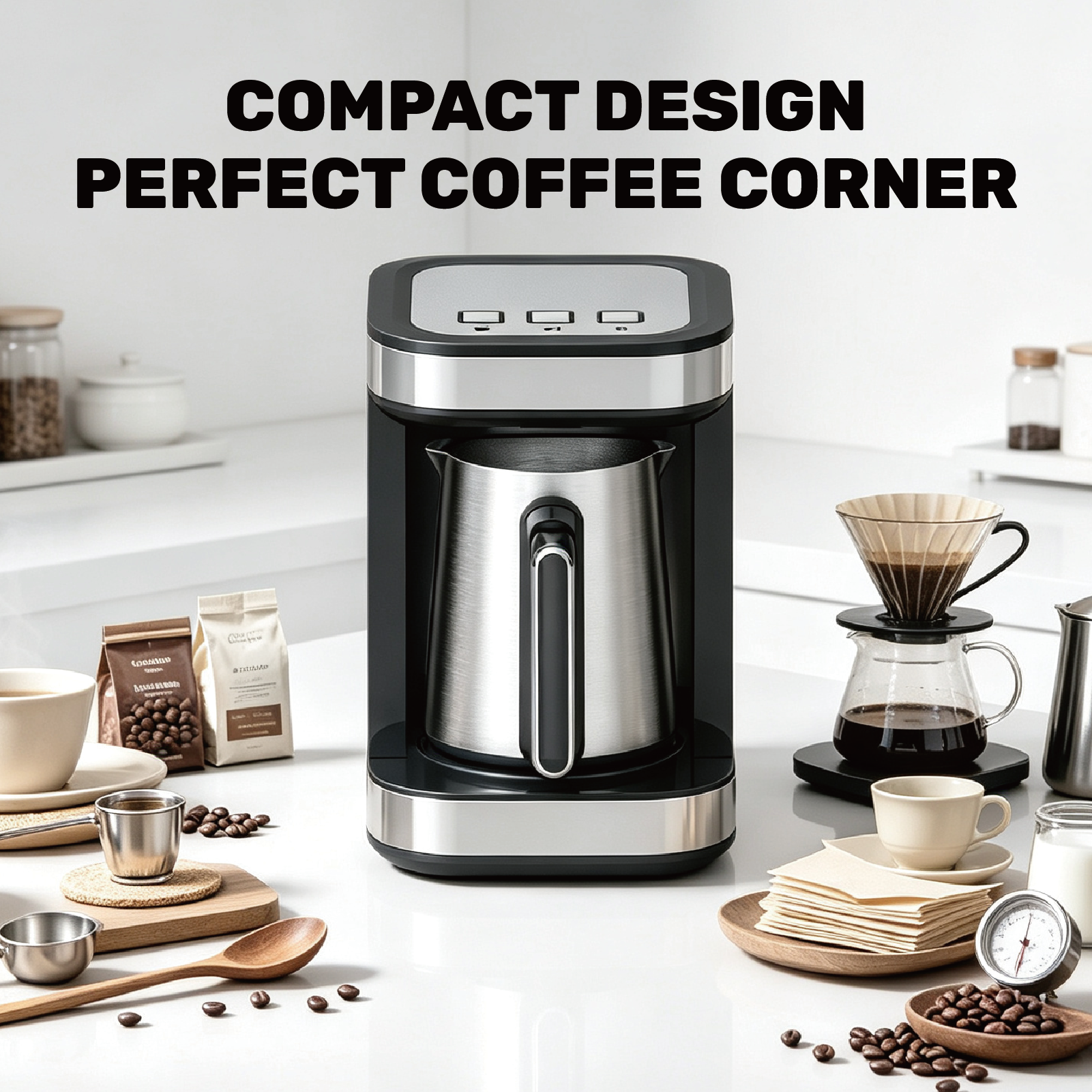Factory Wholesale Smart Coffee Machine Anti-Overflow Turkish Coffee Machine Multi-Functional Coffee Machine