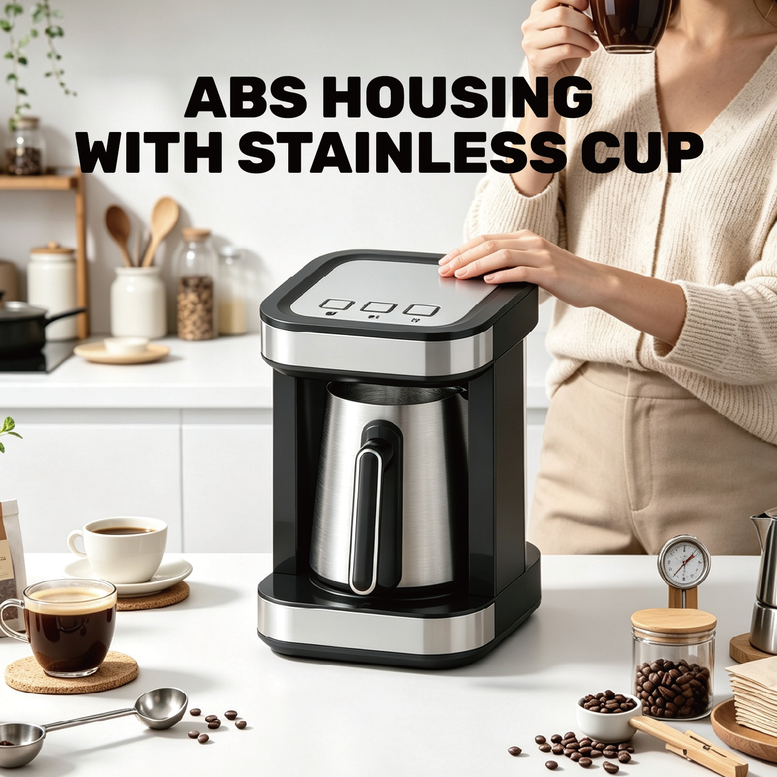 Factory Wholesale Smart Coffee Machine Anti-Overflow Turkish Coffee Machine Multi-Functional Coffee Machine